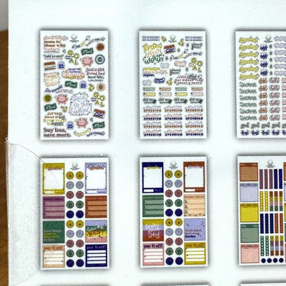 Agenda 52 Sticker Book Budget Foiled 2288 Pieces Planner Expenses Budgeting - Picture 3 of 16